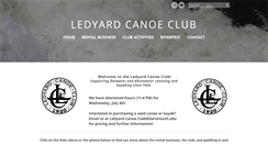 Desktop Screenshot of ledyardcanoeclub.org